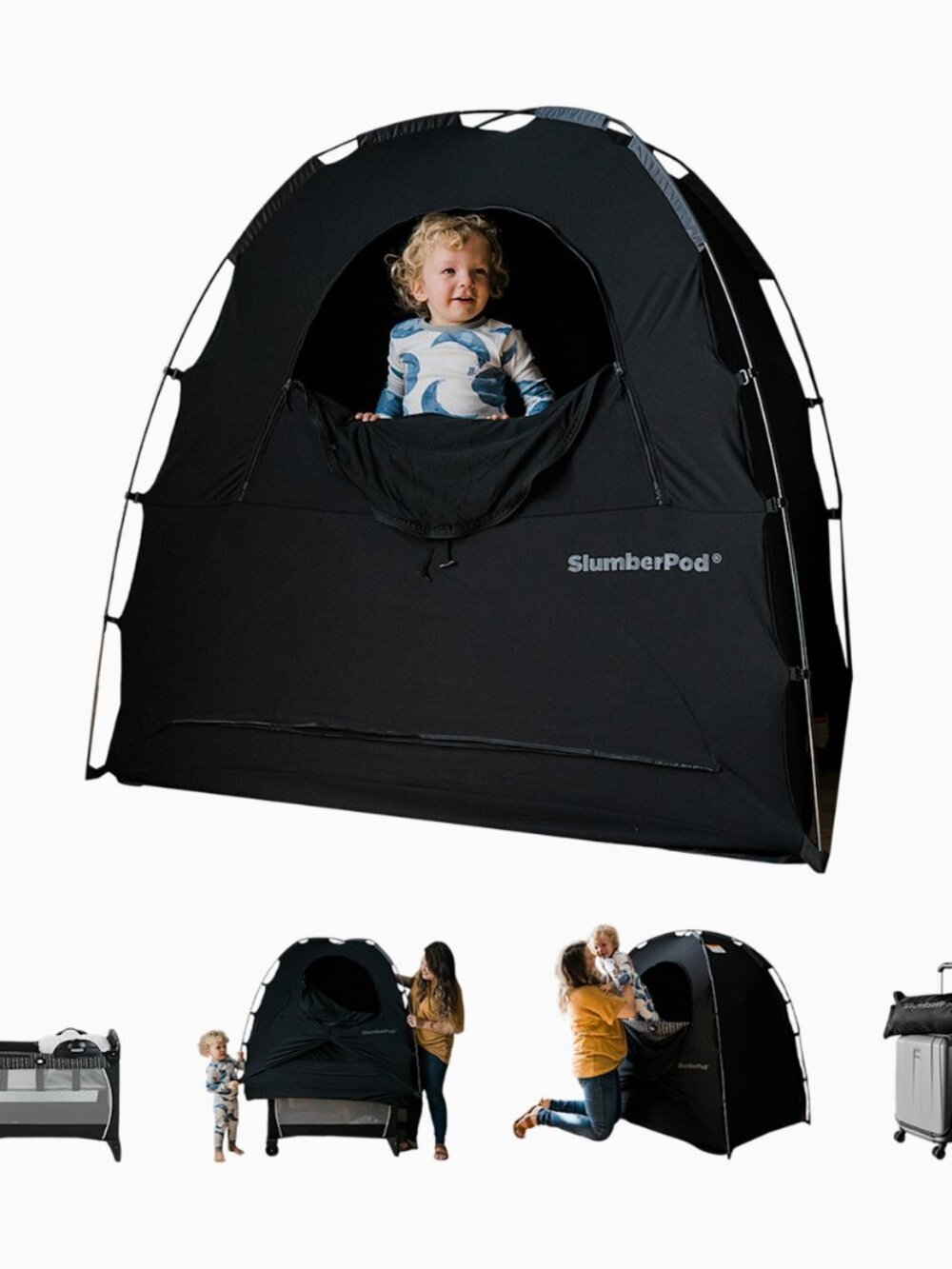 SlumberPod Blackout Sleep Pod Tent – Black